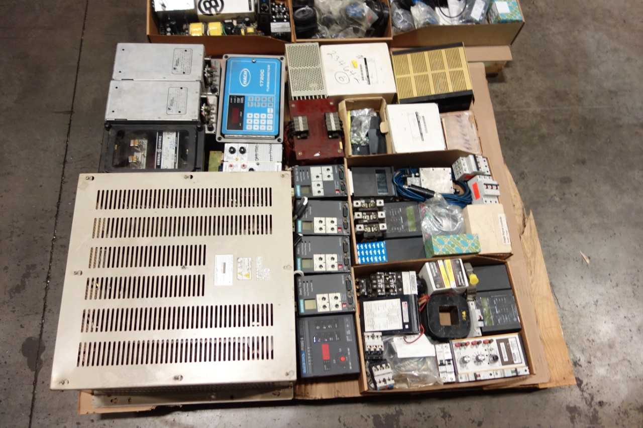 2 PALLETS OF ASSORTED ELECTRICAL - ELECTRICAL COMPONENTS