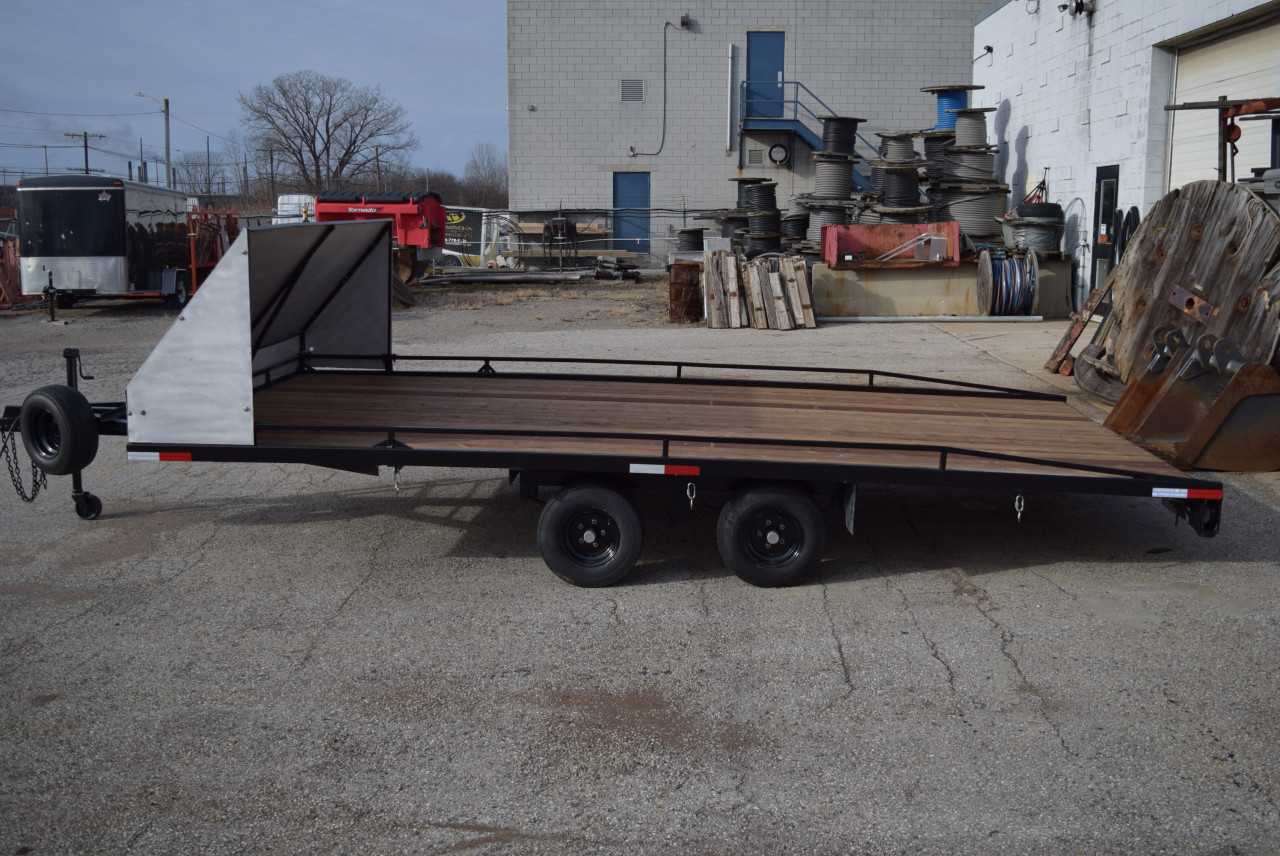 19FT DOUBLE AXLE FLAT BED TRAILER - TRAILERS