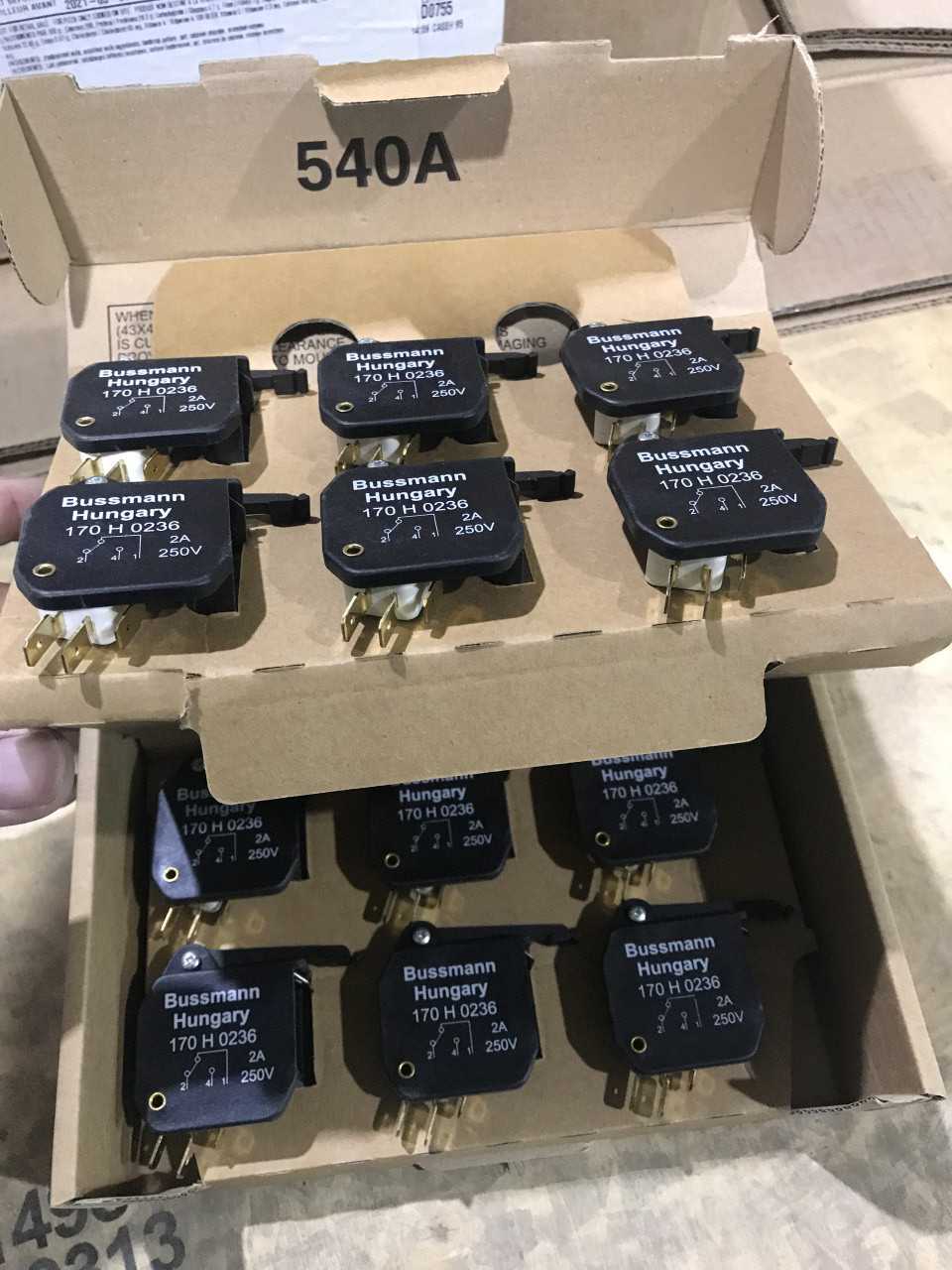 BUSSMANN MICRO SWITCHES 170H0236 (QTY 5X12=60) - MISCELLANEOUS