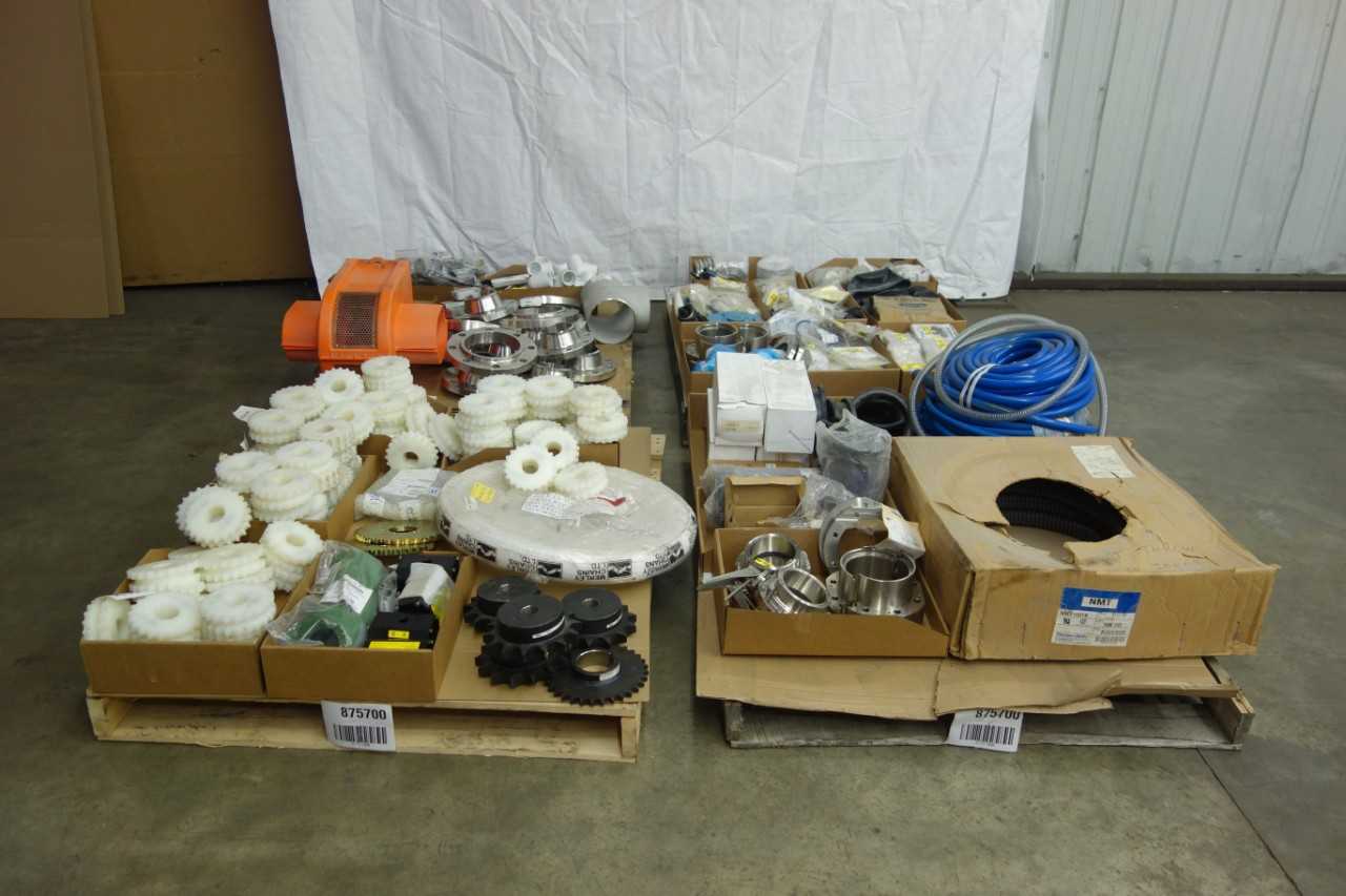 4 PALLETS OF ASSORTED MISCELLANEOUS INDUSTRIAL SURPLUS - ELECTRICAL COMPONENTS
