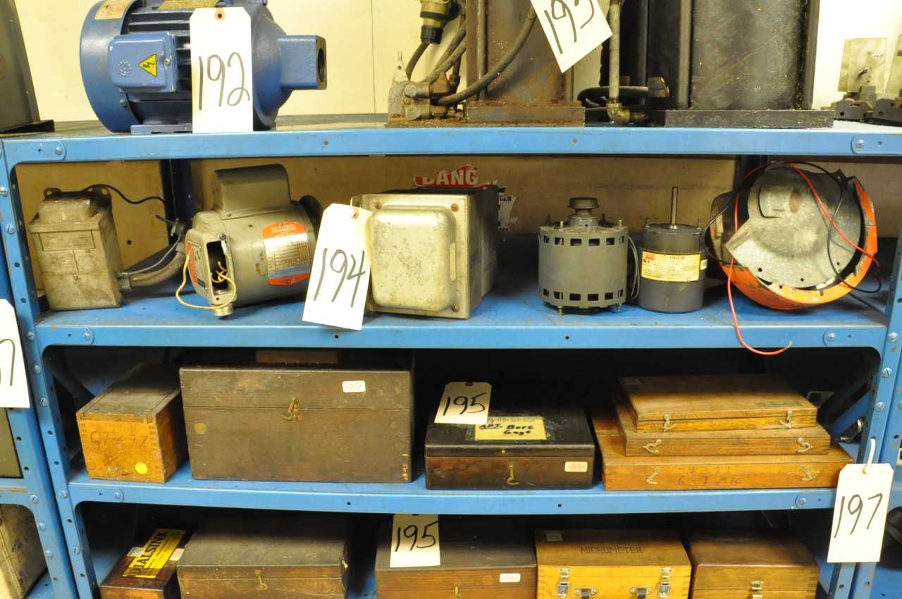 Small Motors on 1 Shelf - ELECTRIC MOTORS