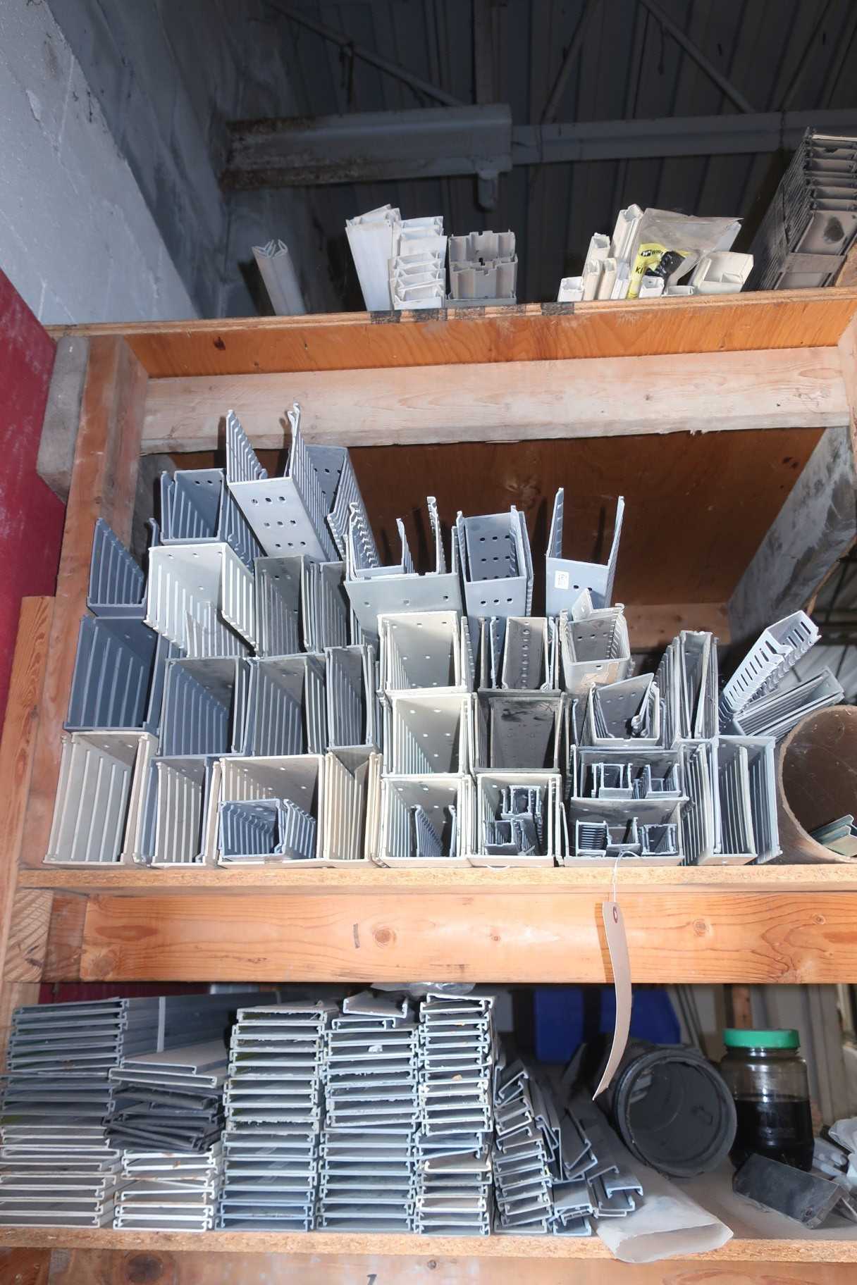 LOT OF ASSORTED PLASTIC CABLE TRAYS - ELECTRICAL COMPONENTS