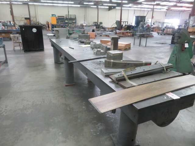 212" x 38" X 36" H x 1" Thick Steel table - MISCELLANEOUS
