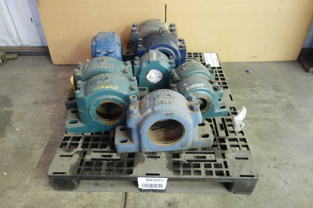 PALLET OF SPLIT CASE PILLOW BLOCK BEARING HOUSINGS - BEARINGS