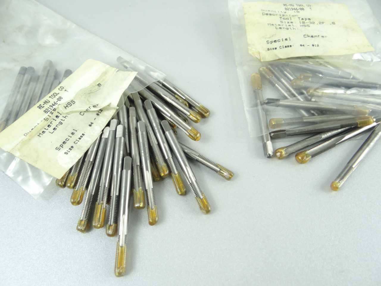 Large Lot of Freshly Sharpened HSS Bottom Taps - MACHINING ACCESSORIES & TOOLING