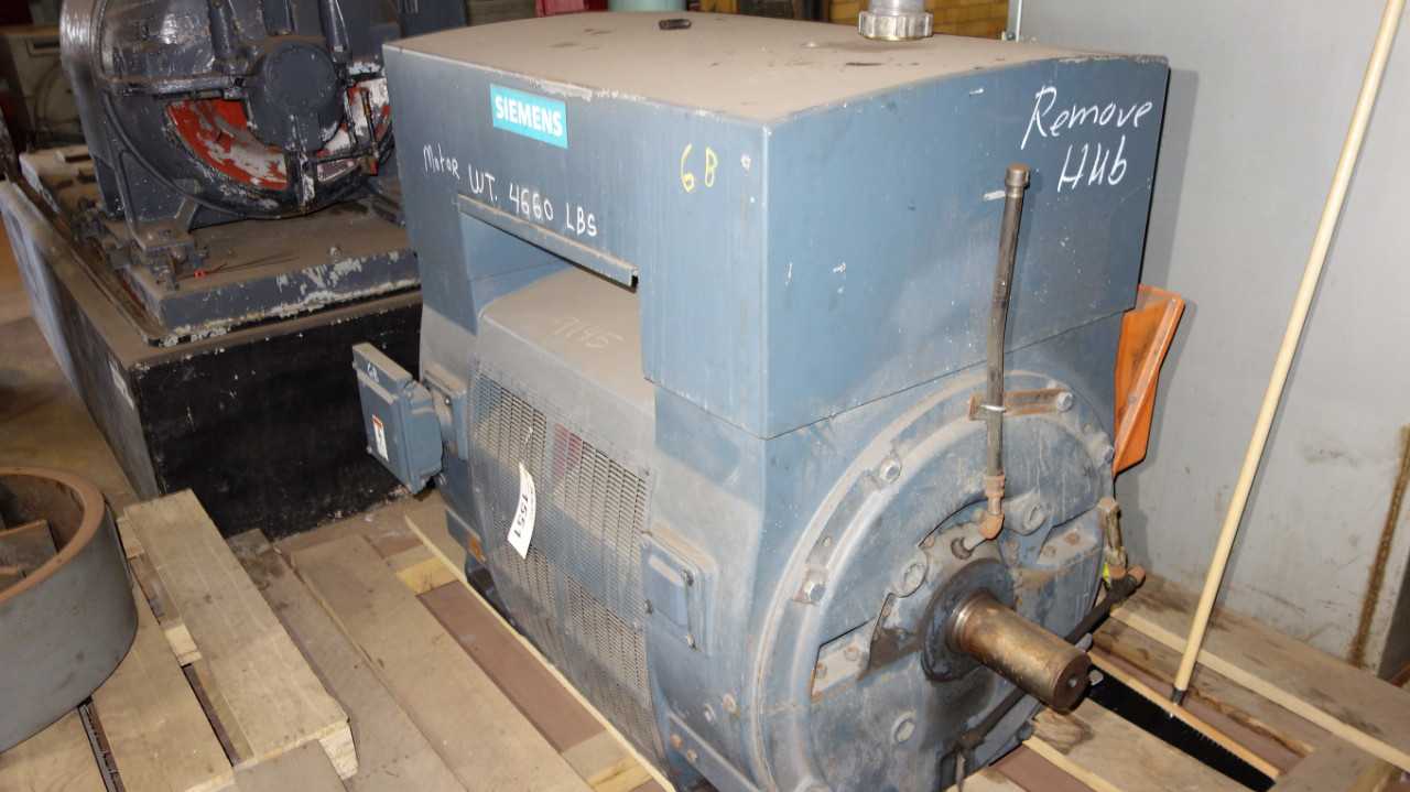 SIEMENS TYPE CG 350HP MOTOR 2300V 588Z 887RPM - ELECTRIC MOTORS