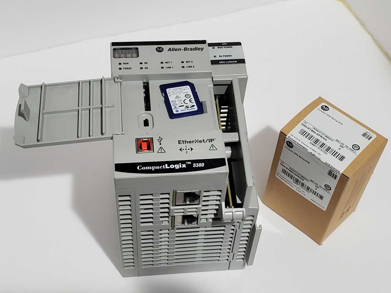 Allen Bradley CompactLogix 5069-L340ERM Plus Brand new 5069-RTB64 Spring - AUTOMATION & CONTROLS