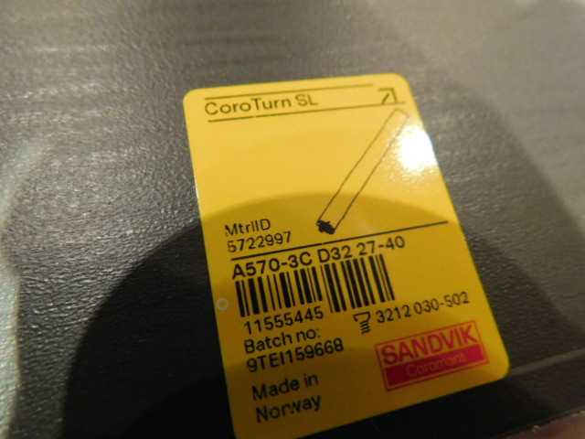 Sandvik Silent Boring Bar - New - MACHINING ACCESSORIES & TOOLING