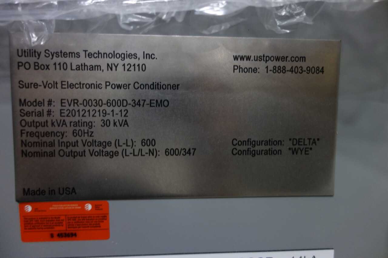 SURE-VOLT ELECTRONIC POWER CONDITIONER REGULATOR WITH ASSORTED COMPONENTS - INDUSTRIAL PARTS