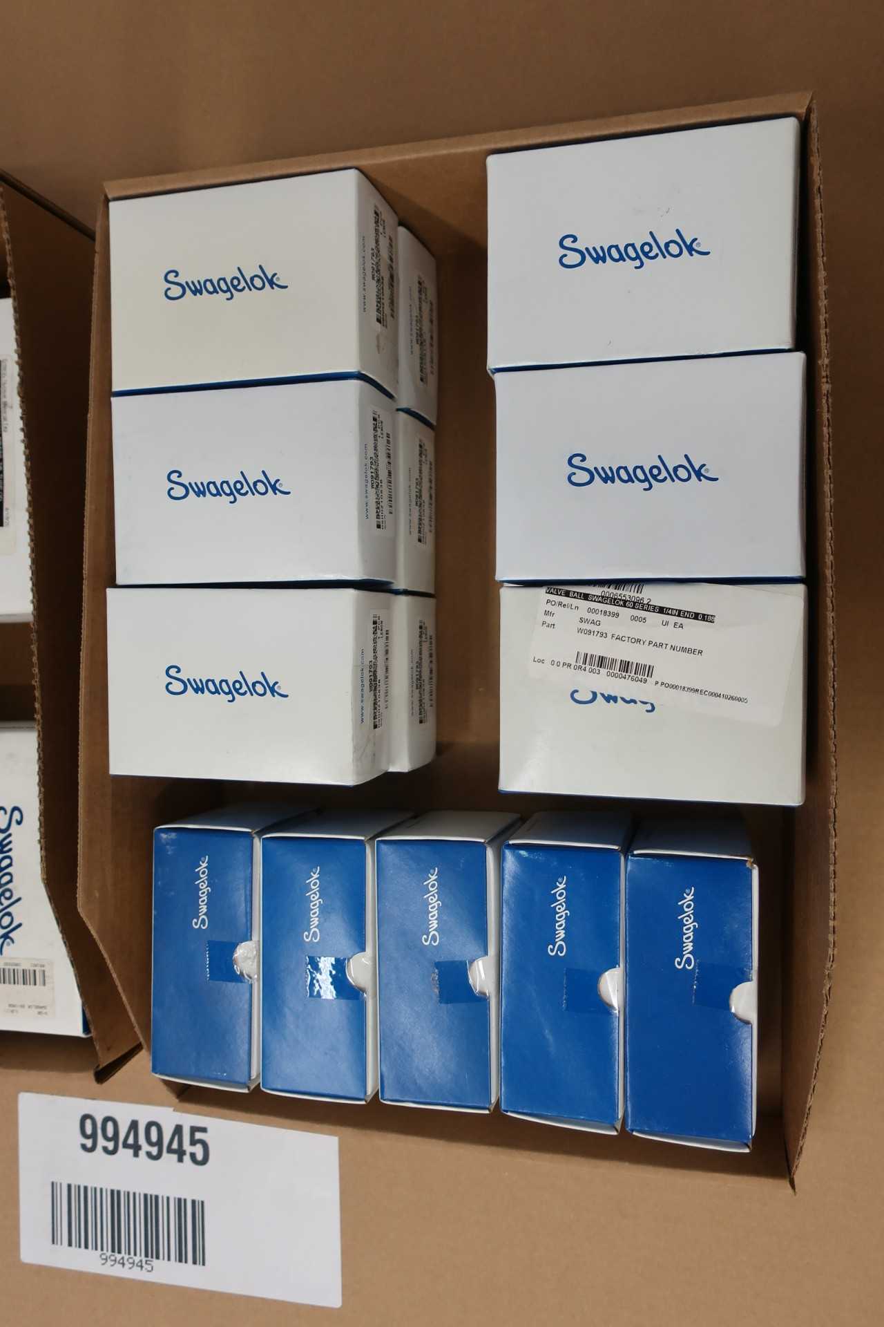 LOT OF ASSORTED SWAGELOK FITTINGS. - PROCESS EQUIPMENT