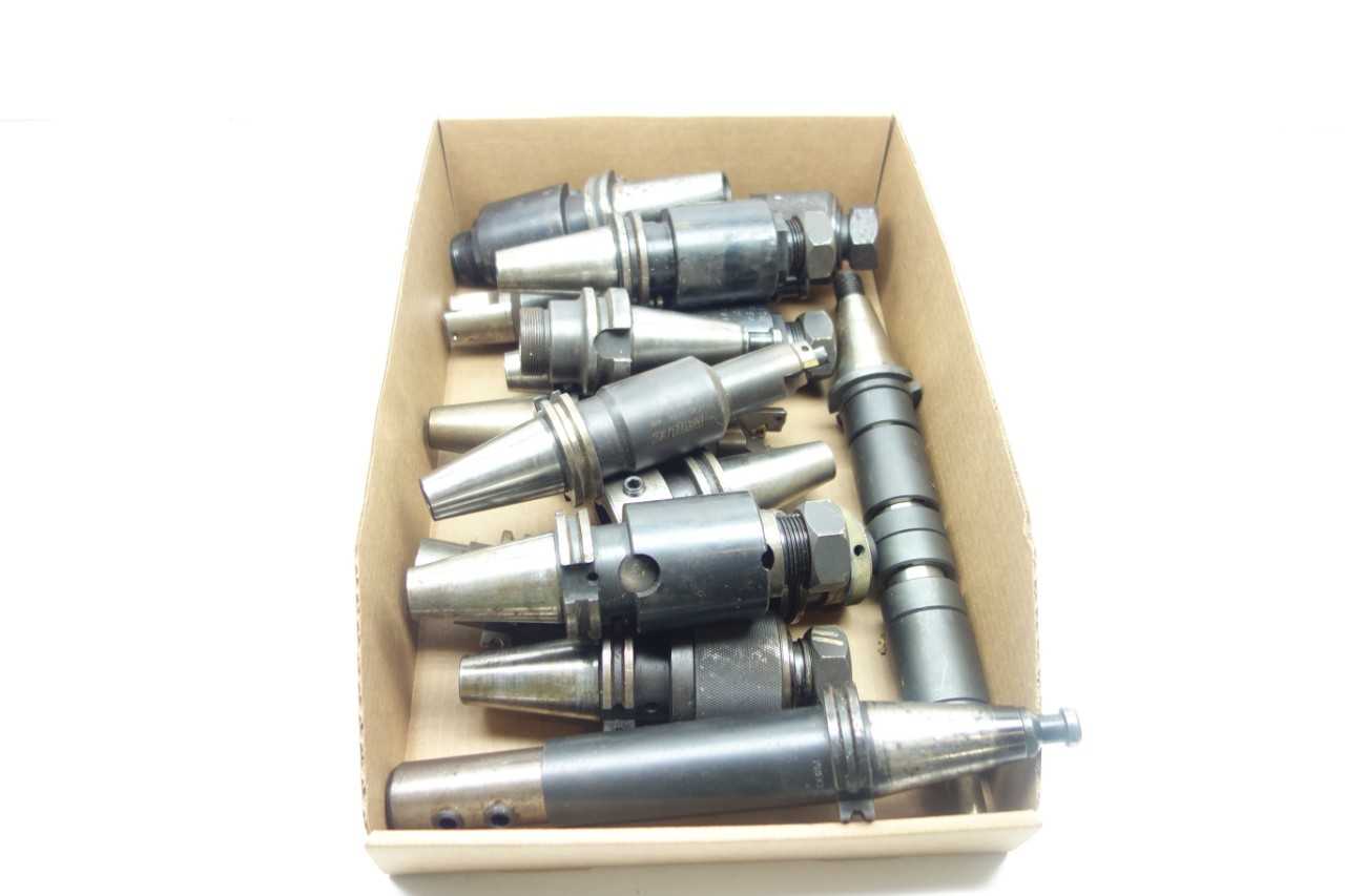 LOT OF ASSORTED CAT40 TOOL HOLDERS - PARLEC - ELECTRIC POWER TOOLS