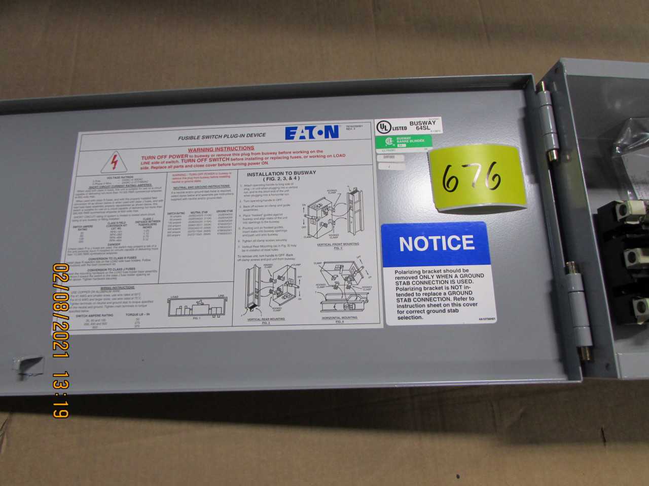 Eaton Bus Plugs - ELECTRICAL COMPONENTS