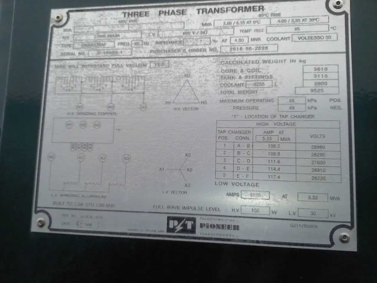 Pioneer Substation Transformer - POWER GENERATORS