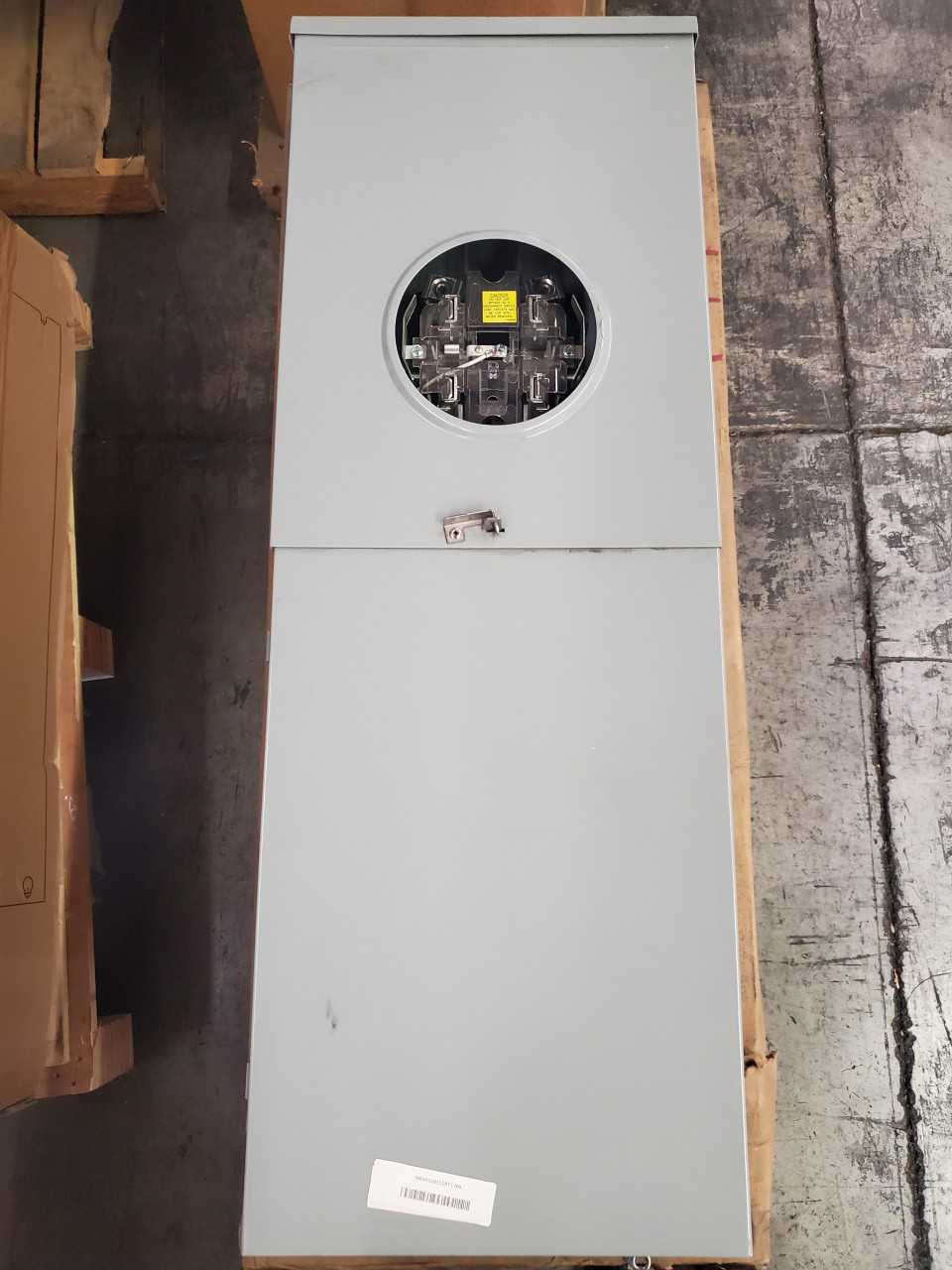 (1) Eaton MBX816B150BTS Meter Breaker Panel Ringless 150A 120/240VAC 1Ph 3Wire 4Jaws 16Cir 8Sp NEMA Type 3R - ELECTRICAL COMPONENTS