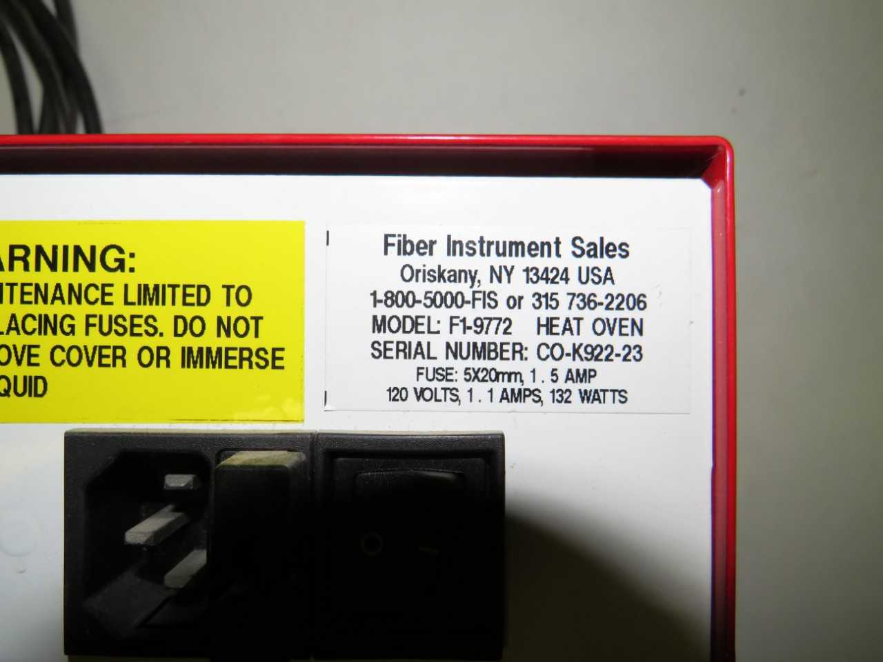 FIBER OPTIC HOT MELT OVEN - PROCESS EQUIPMENT
