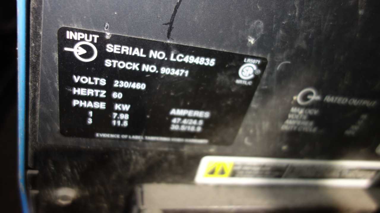 MILLER XMT 304 CC/CV WELDER AND S-22P12 WIRE FEEDER - MISCELLANEOUS