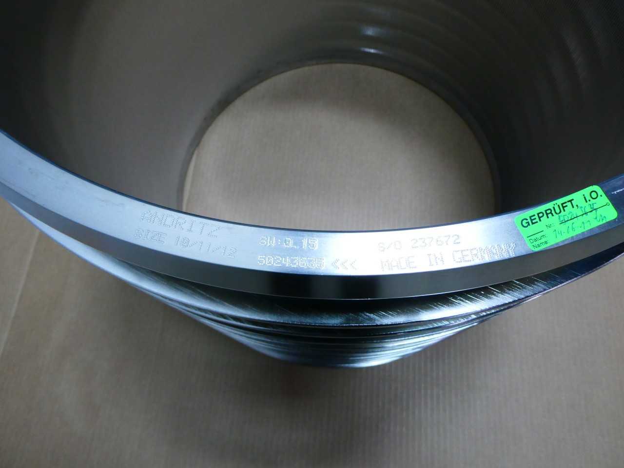 LOT OF STAINLESS DRILLED SCREEN CYLINDERS - INDUSTRIAL PARTS