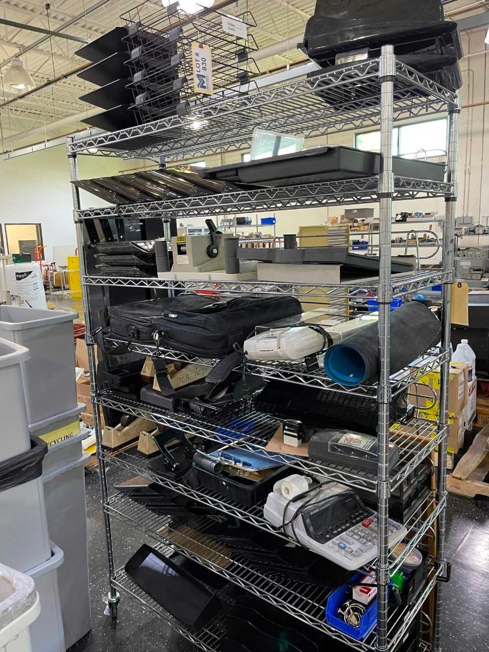 Office Supplies on Rack Minus Rack - PLANT & FACILITY