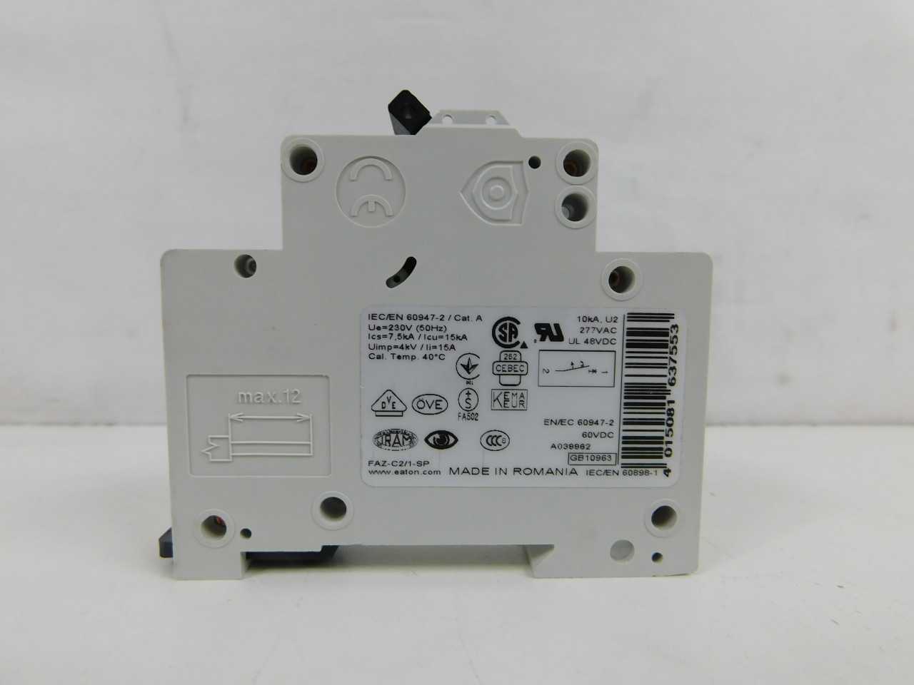 Quantity of 15x FAZ-C2/1-SP MCB/Industrials - VALVES