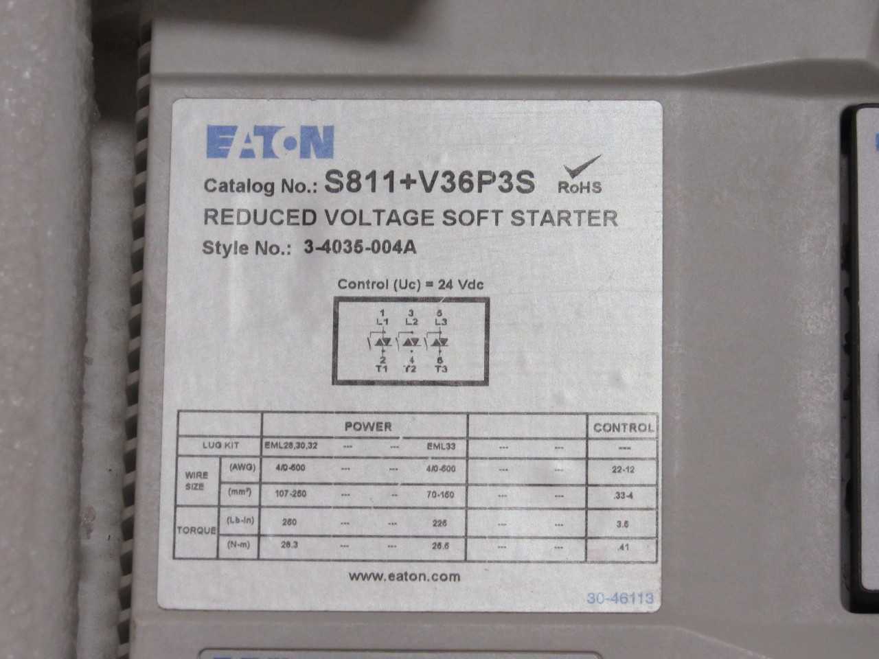 Eaton Soft Starter - MOTOR STARTERS