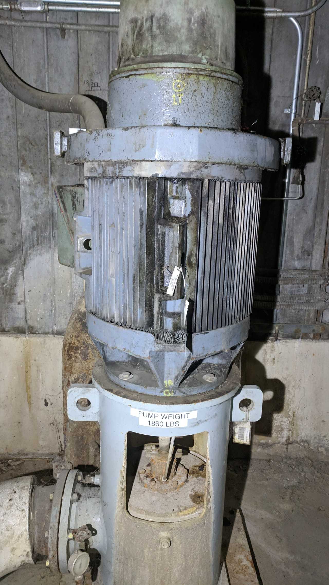 INGERSOLL RAND 3 STAGE 1000GPM 460V-AC 125HP VERTICAL CENTRIFUGAL PUMP - CENTRIFUGAL PUMP