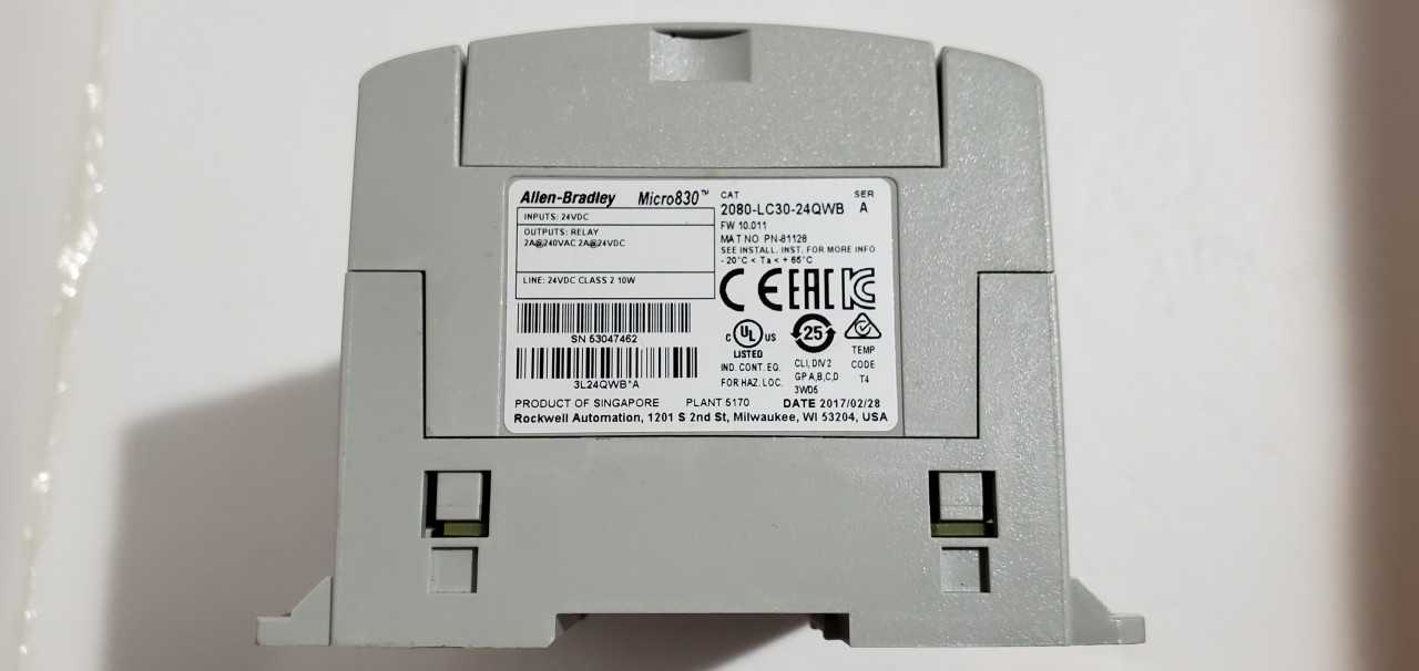 Allen Bradley Micro 830 2080-LC30-24QWB PLC - AUTOMATION & CONTROLS