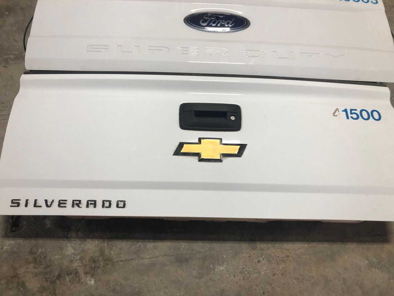 Lot of 2 Tailgates for Pickup Truck - Ford and Chevy - HYDRO EXCAVATOR TRUCKS