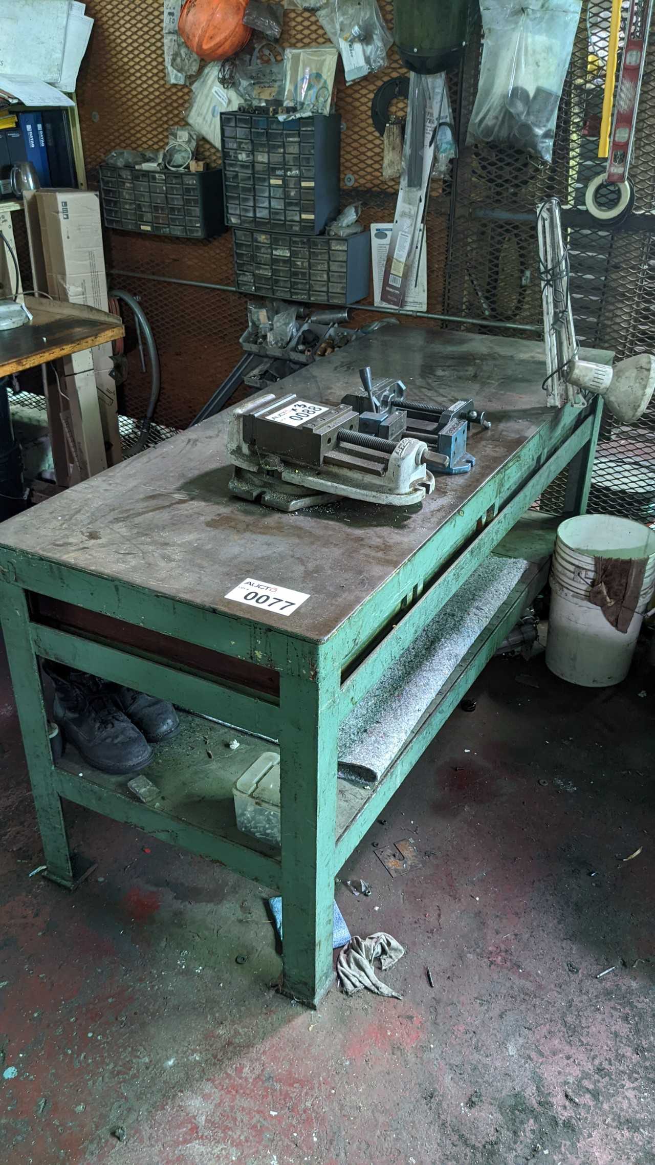 Metal work table 72"x 30" - PLANT & FACILITY EQUIPMENT