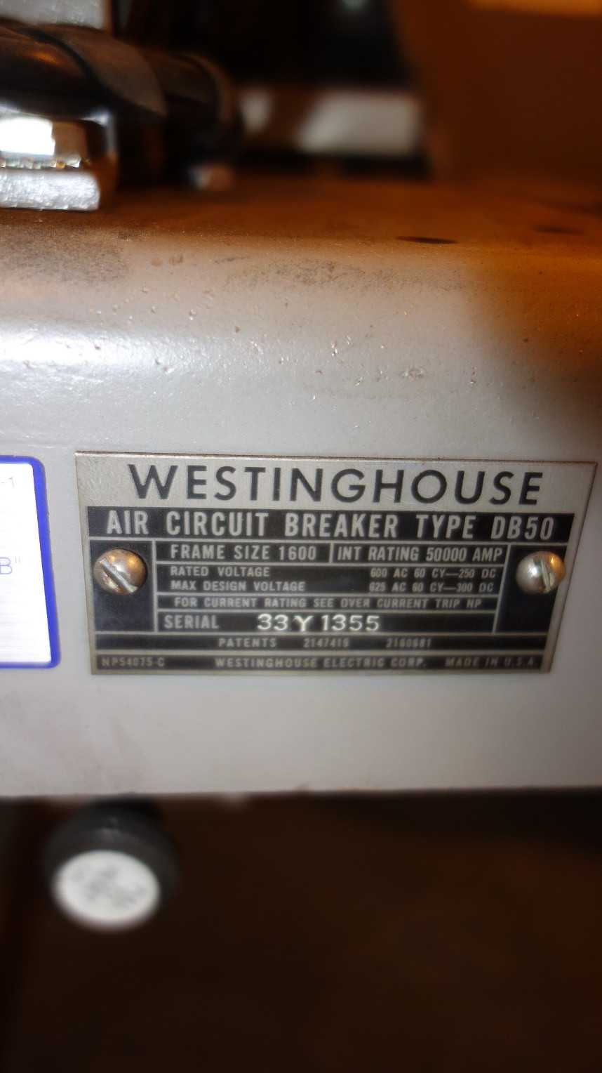 LOT OF 5 ASSORTED WESTINGHOUSE DB-25 SWITCHGEAR AIR CIRCUIT BREAKER - SWITCHGEAR