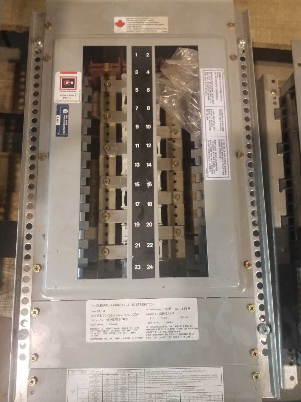 PANELBOARDS & COVERS (QTY-11) - ELECTRICAL COMPONENTS