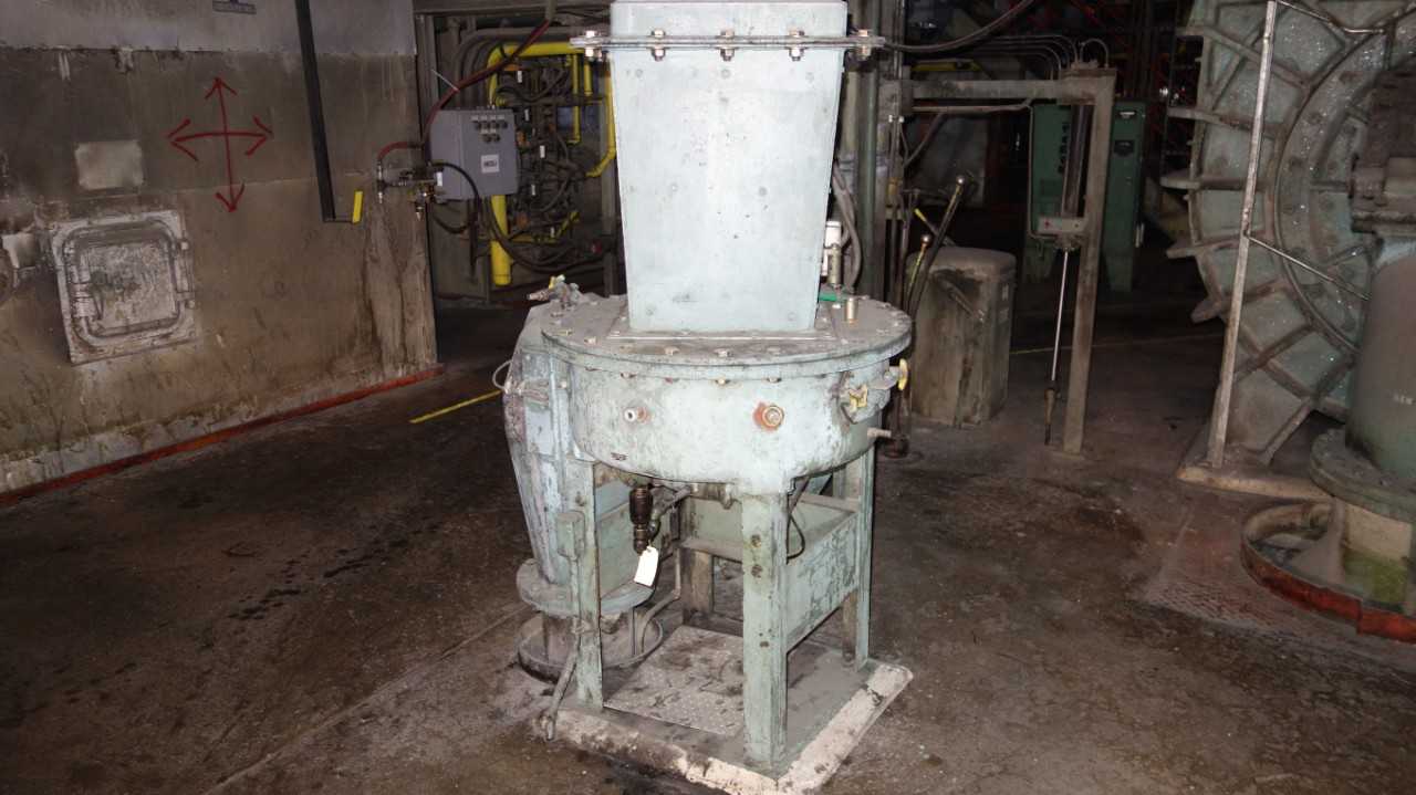 COAL FEEDER W/ RELIANCE 5HP 230/460V-AC MOTOR, JORDAN LA-2410 ACTUATOR - PROCESS EQUIPMENT