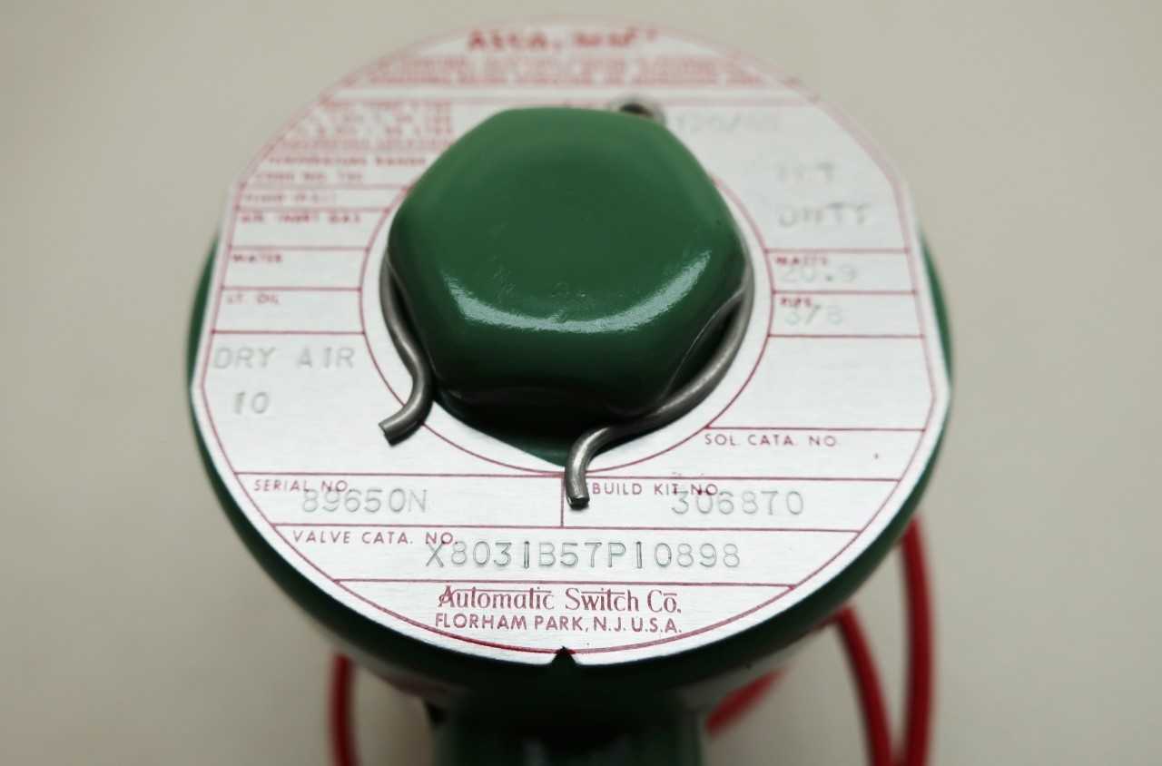ASCO X8031B57P10898 RED-HAT 120V-AC 3/8IN NPT SOLENOID VALVE - SOLENOID VALVE