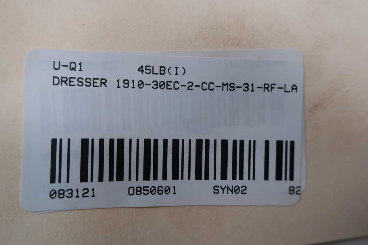 DRESSER 1910-30EC-2-CC-MS-31-RF-LA 95GPM 250PSI 1IN RELIEF VALVE - RELIEF VALVE