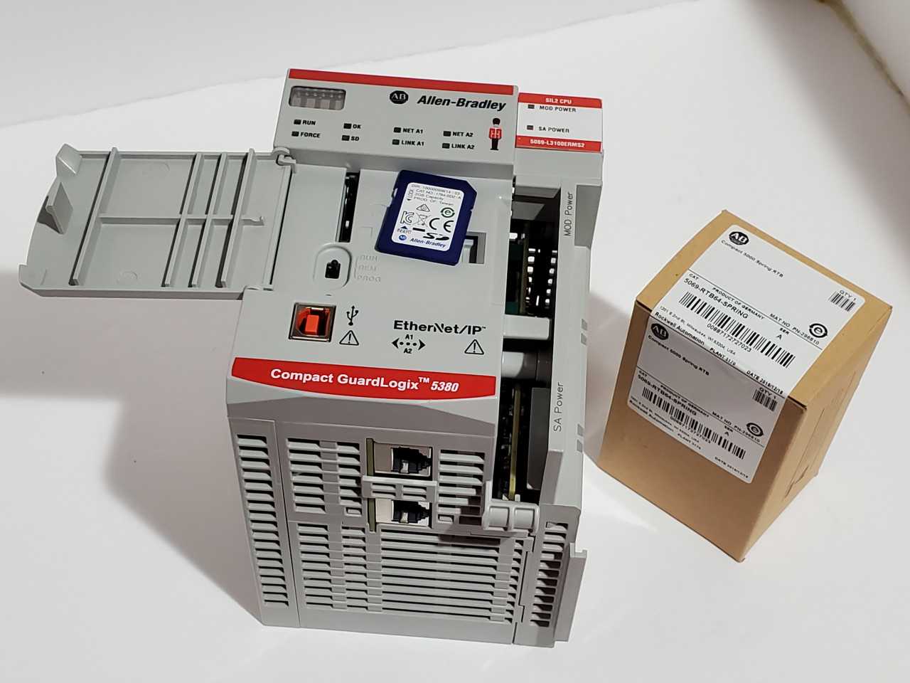 Allen Bradley CompactLogix 5069-L3100ERMS2 Plus Brand new 5069-RTB64 Spring - AUTOMATION & CONTROLS