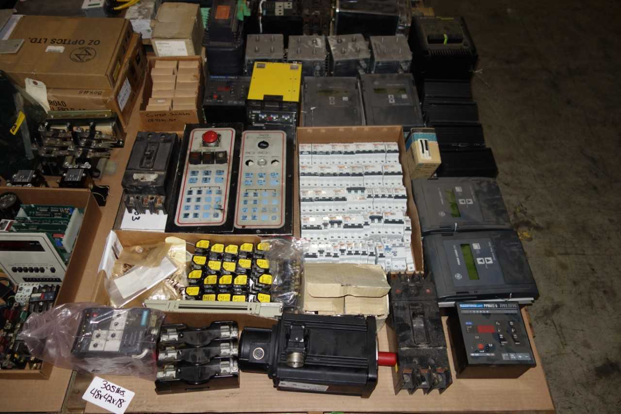 4 PALLETS OF ASSORTED ELECTRICAL - ELECTRICAL COMPONENTS