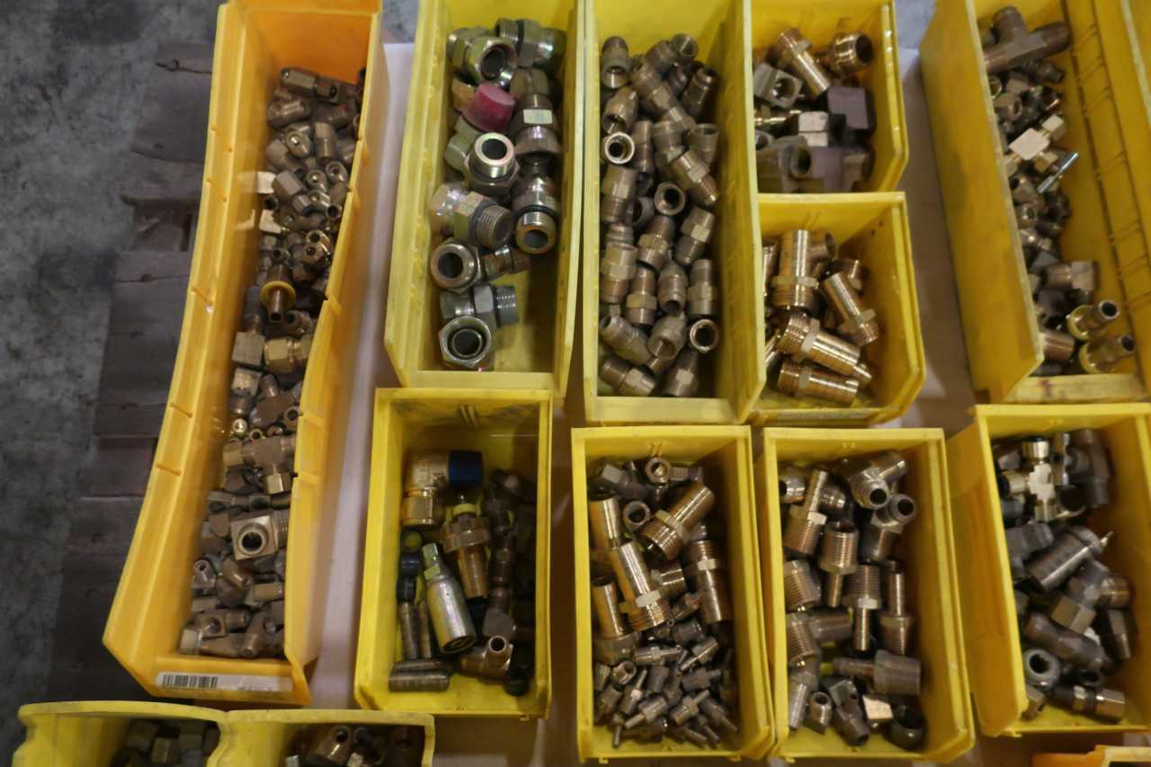 1 PALLET OF ASSORTED BRASS FITTINGS - PROCESS EQUIPMENT