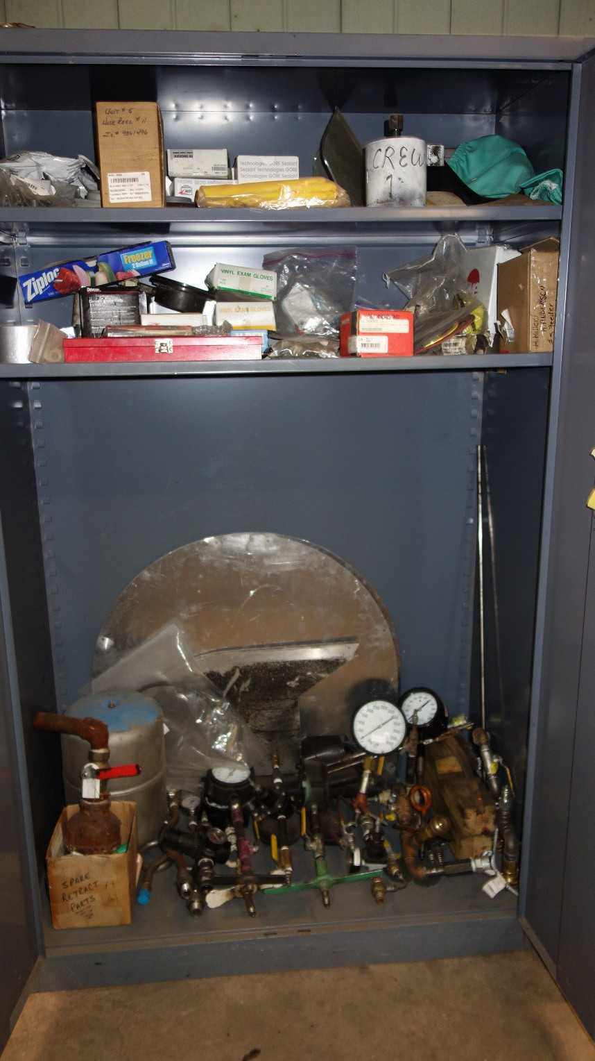 CABINETS W/ GAUGES, TOOLING CONTENTS - TOOL STORAGE