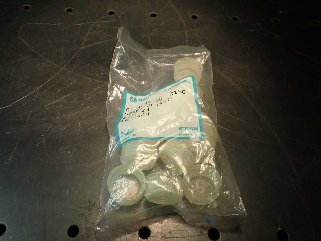 12-Pack of Nalgene Labware 2150 Screw Closure Lids Size 24 New! - LAB & SCIENTIFIC