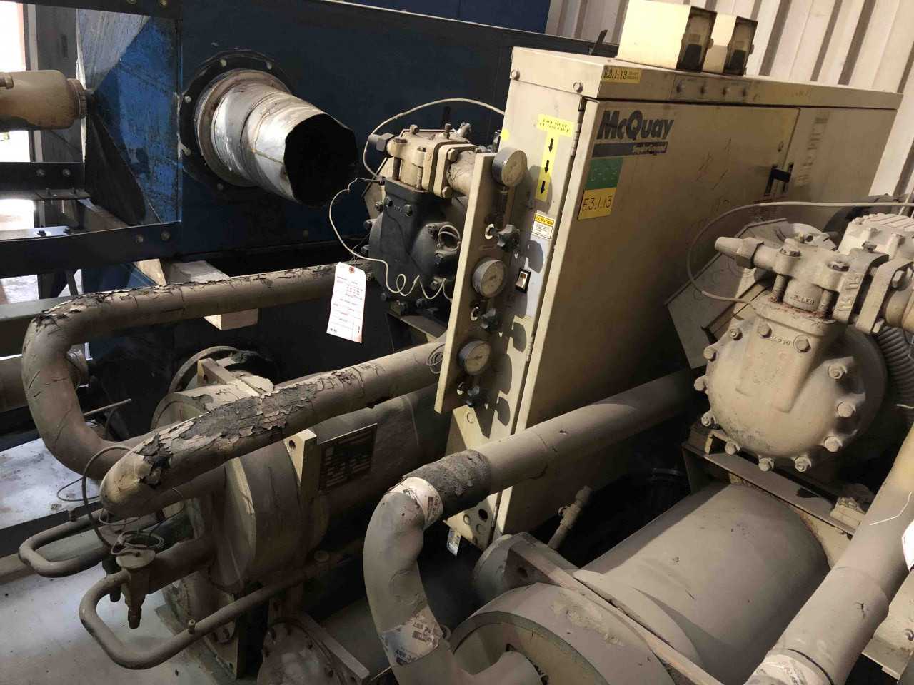 1994 Snyder General WHR080D-W Dual Compressor and Triple Tube Chiller - CONSTRUCTION