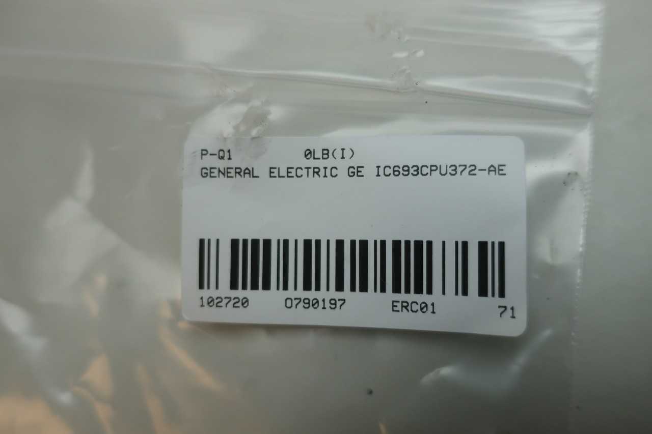 GE FANUC IC693CPU372AE CPU372 10100MBIT ENET PROCESSOR MODULE - AUTOMATION & CONTROLS