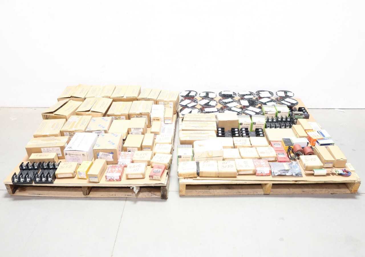 2 PALLETS OF ASSORTED ELECTRICAL AND CONTROLS - INDUSTRIAL PARTS
