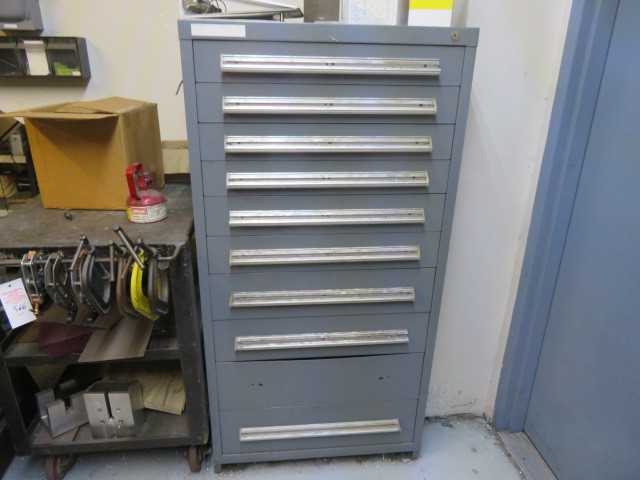 10 Drawer Tool Cabinet and Contents - MISCELLANEOUS