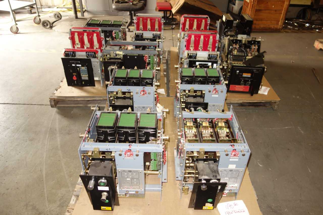 3 PALLETS OF ASSORTED SWITCHGEAR BREAKERS - CIRCUIT BREAKERS