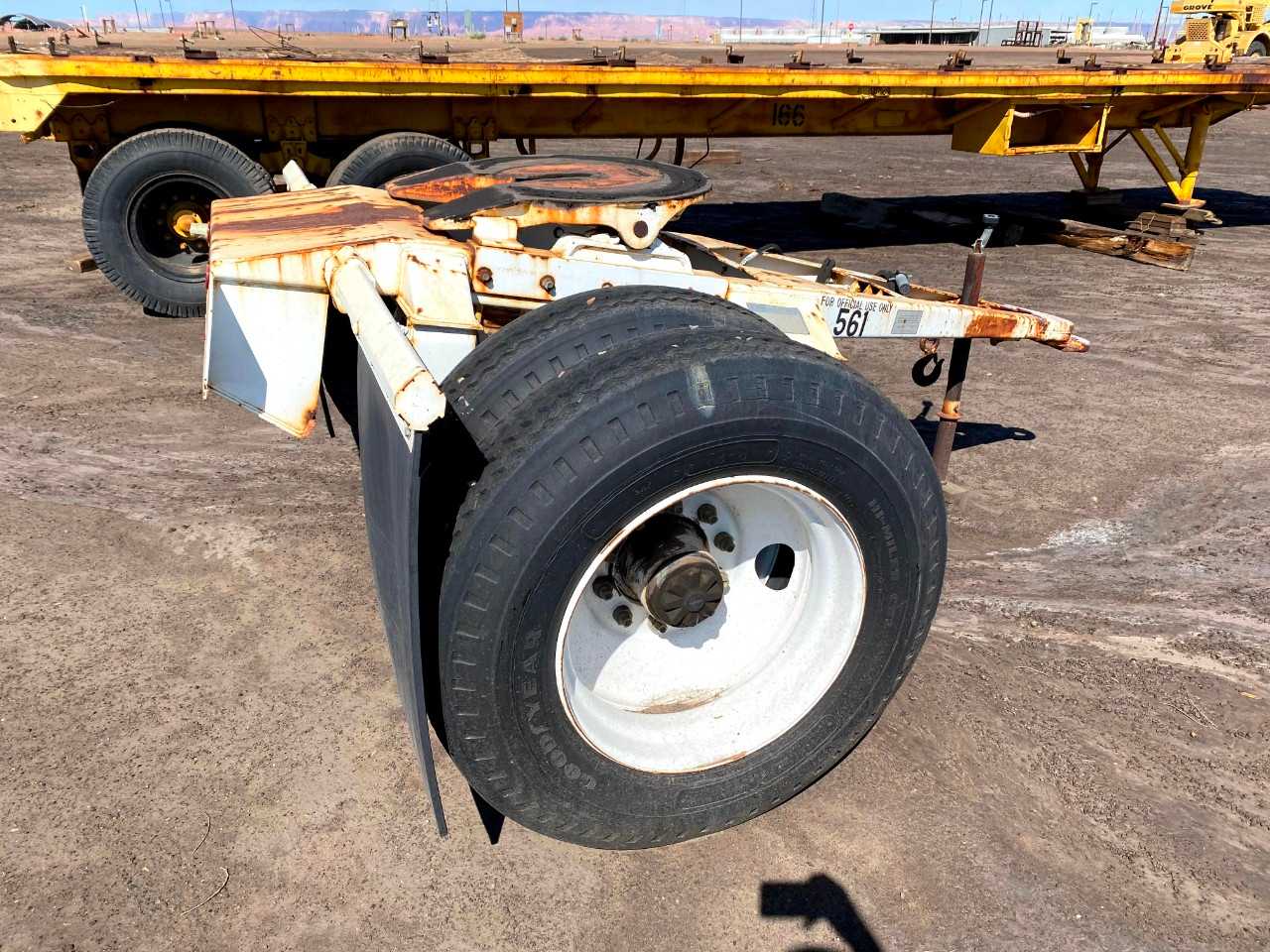 1989 Fruehauf EL-FL1-W Single Axle Dolly Trailer - TRAILERS