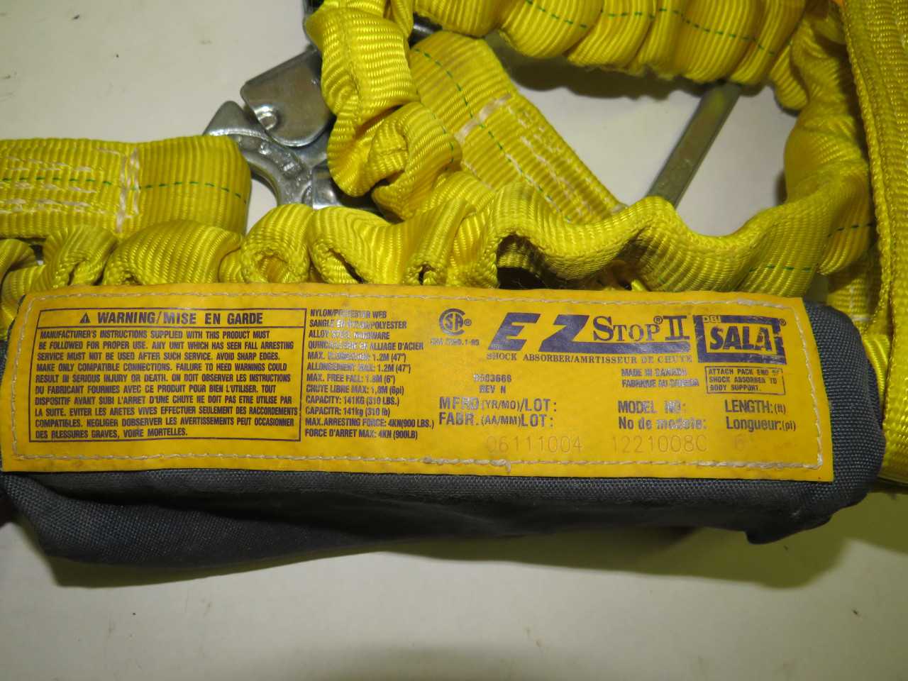 LOT OF 2 SALA EZ STOP II 1221008C SHOCK ABSORBER 8' - SAFETY SWITCH