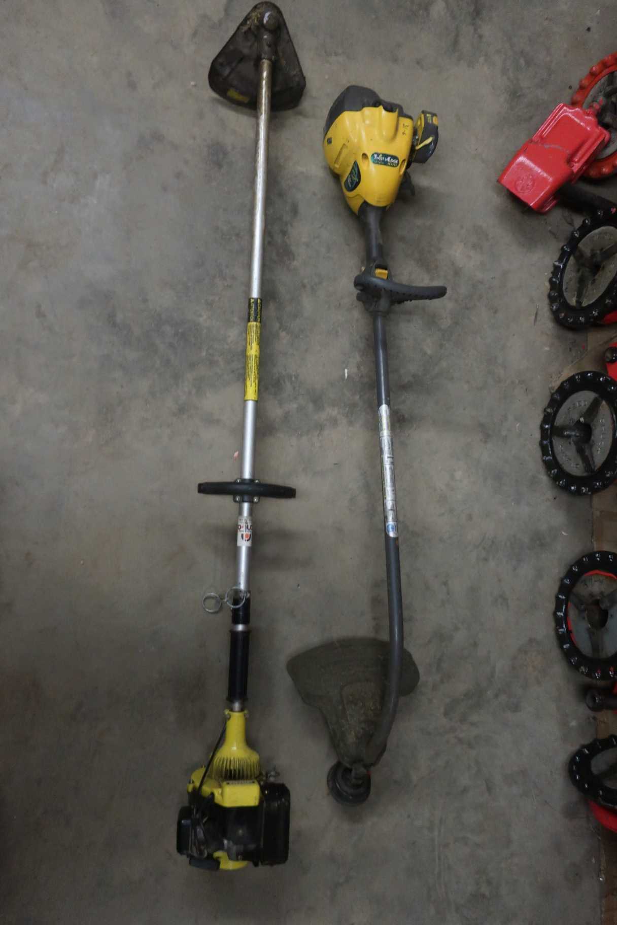 LOT OF 2 ASSORTED MOTORIZED WEED WACKER, JOHN DEERE 350G, WEED EATER MAX - CONSTRUCTION EQUIPMENT