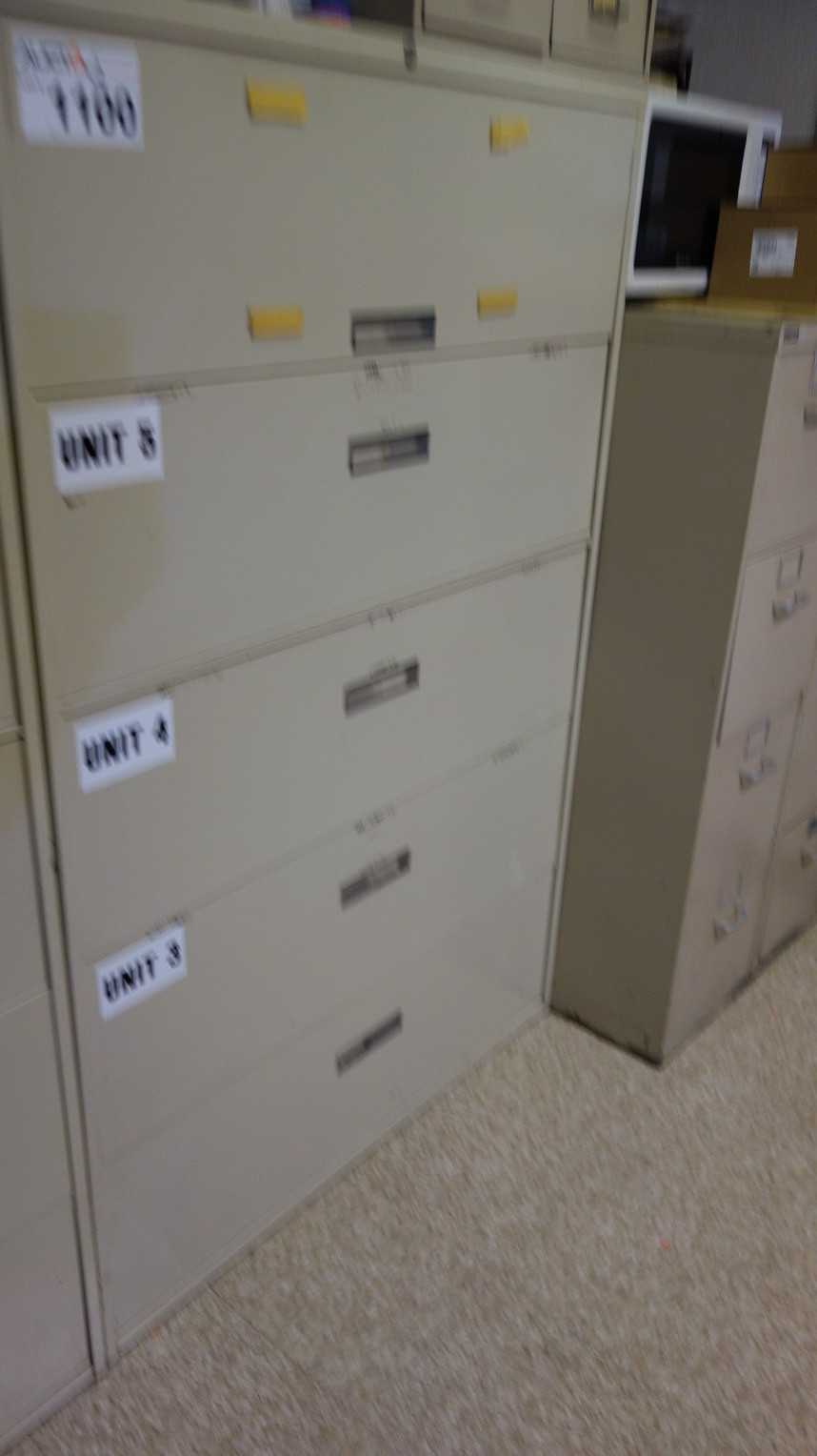 LOT OF 2 5-DRAWER CABINET - PLANT & FACILITY