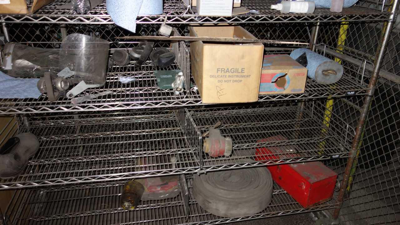 CONTENTS OF ROOM, CABINET, CLEANING SUPPLIES - TOOL STORAGE