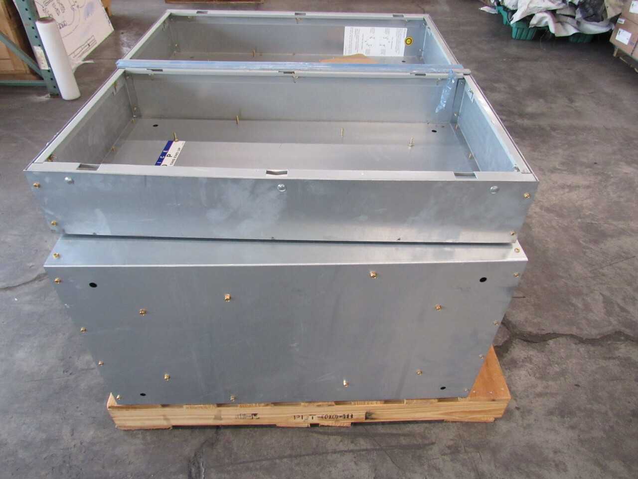 Pallet of 9x Un-Used No Box EZB2036R Electrical Enclosures - ELECTRICAL ENCLOSURES