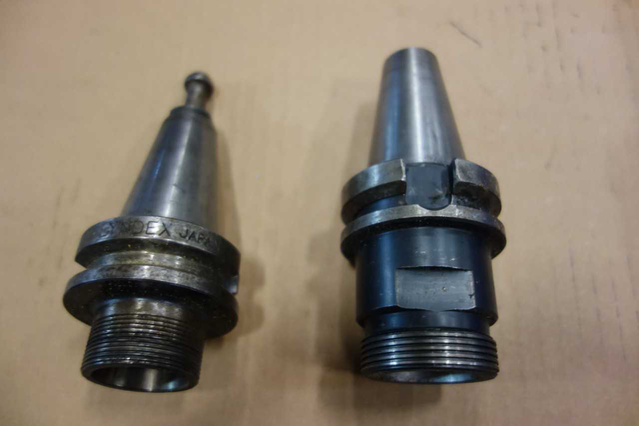 LOT OF ASSORTED CAT40 TOOL HOLDERS - LYNDEX - ELECTRIC POWER TOOLS